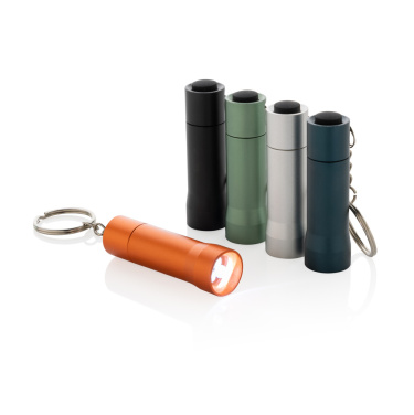 Logo trade advertising products picture of: Flash RCS recycled aluminium keychain torch