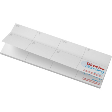 Logo trade promotional merchandise image of: Sticky-Mate® recycled sticky notes with printed planner