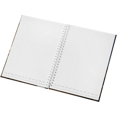 Logo trade advertising products image of: Desk-Mate® A5 hard cover undated diary