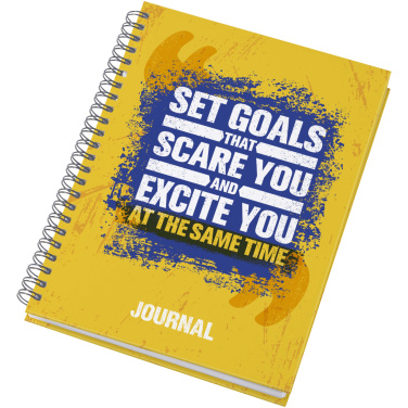 Logo trade promotional giveaways picture of: Desk-Mate® A5 hard cover journal