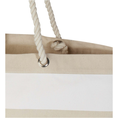 Logo trade corporate gifts picture of: Florida 270 g/m² GRS recycled beach tote bag 18L