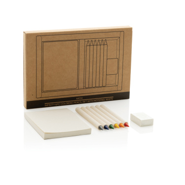 Logotrade promotional merchandise photo of: Micki GRS infinity 6pc coloring pencil set with notepad