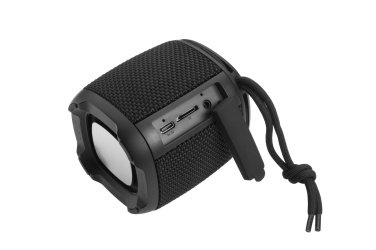 Logotrade promotional giveaway image of: Bluetooth speaker HERMON Schwarzwolf