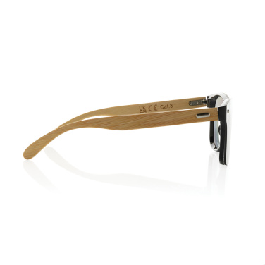 Logotrade promotional item picture of: Prism RCS recycled plastic sunglasses with bamboo frame