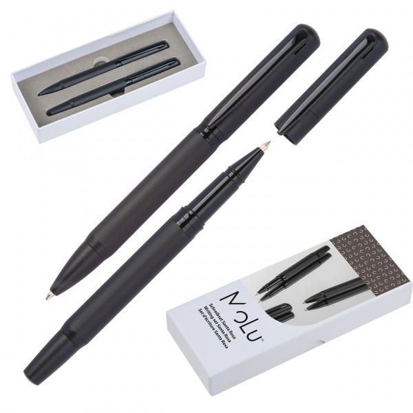 Logo trade corporate gift photo of: Elegant MoLu writing set Santa Rosa