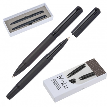 Logo trade promotional merchandise photo of: Elegant MoLu writing set Santa Rosa