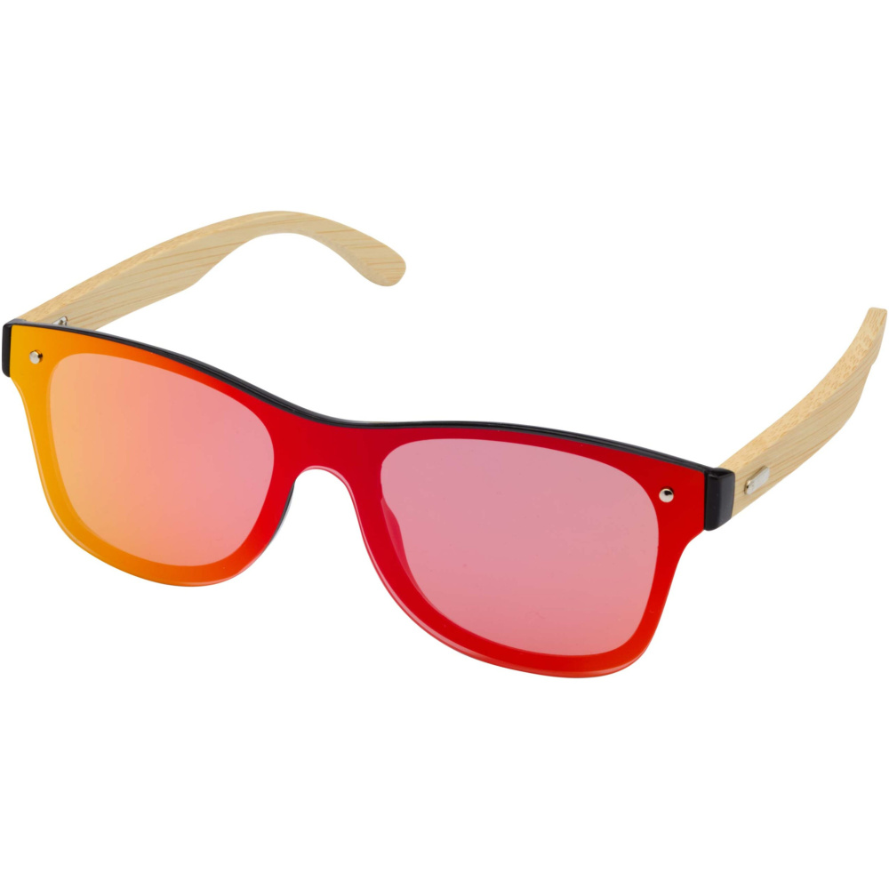 Logo trade promotional gift photo of: Tan sunglasses with bamboo temples