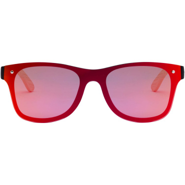 Logo trade promotional items image of: Tan sunglasses with bamboo temples