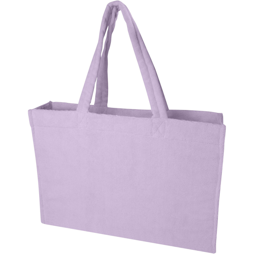 Logotrade corporate gift image of: Siam GRS recycled terry beach tote bag 13L