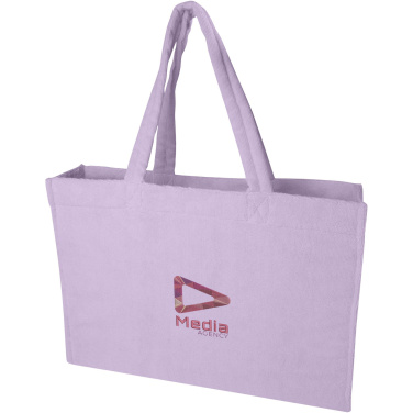 Logo trade advertising products image of: Siam GRS recycled terry beach tote bag 13L