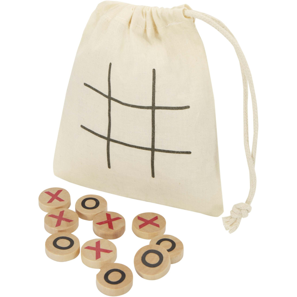 Logo trade promotional items picture of: Whorl wooden tic, tac, toe game