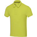 Akoya recycled terry unisex polo, Lime