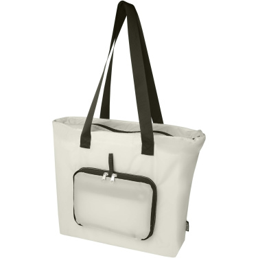 Logo trade promotional giveaway photo of: EcoFold RPET foldable tote bag 16L