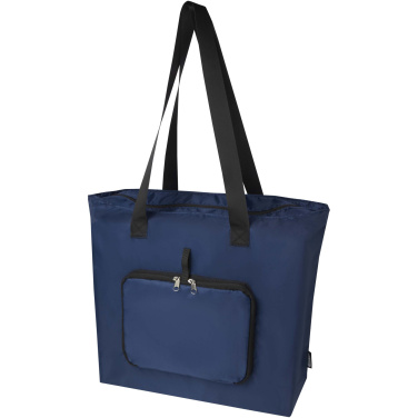 Logo trade promotional giveaways image of: EcoFold RPET foldable tote bag 16L