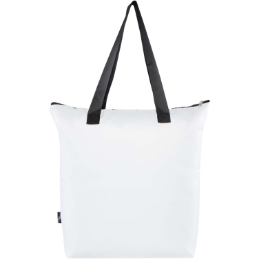 Logo trade promotional giveaways image of: EcoFold RPET foldable tote cooler bag 15L
