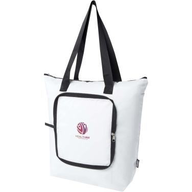 Logotrade business gift image of: EcoFold RPET foldable tote cooler bag 15L