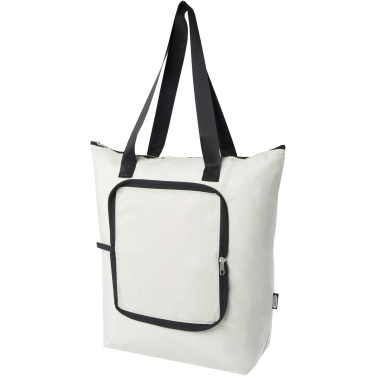 Logotrade promotional item image of: EcoFold RPET foldable tote cooler bag 15L