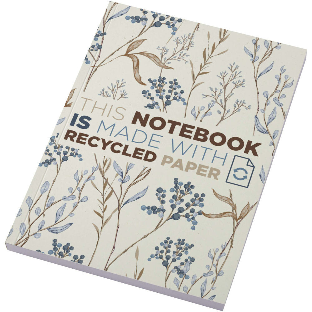 Logotrade advertising products photo of: Novella Austen A5 recycled soft cover notebook - 100 sheets