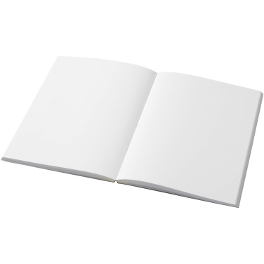 Logo trade promotional items image of: Novella Austen A5 recycled soft cover kraft notebook - 100 sheets