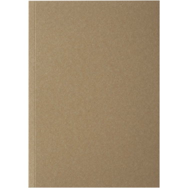 Logo trade advertising product photo of: Novella Austen A5 recycled soft cover kraft notebook - 50 sheets 
