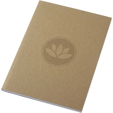 Logotrade promotional merchandise image of: Novella Austen A5 recycled soft cover kraft notebook - 50 sheets 