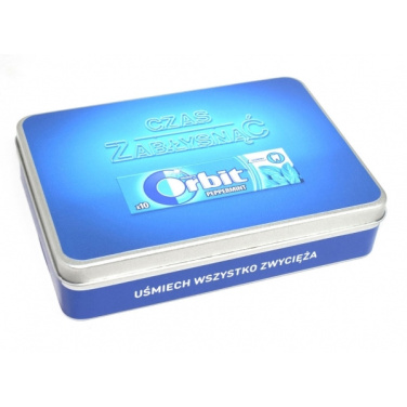 Logo trade promotional merchandise picture of: Metal box 18x12,6x4 cm
