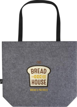 Logo trade promotional merchandise picture of: Felta GRS recycled felt gusset tote bag 20L