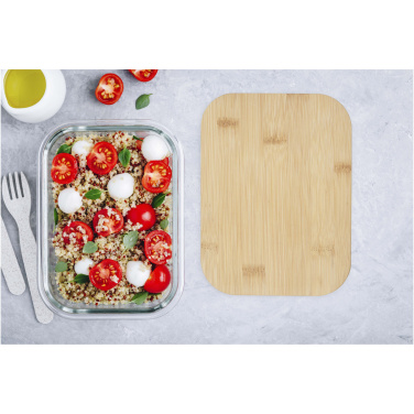 Logotrade corporate gifts photo of: Roby glass lunch box with bamboo lid
