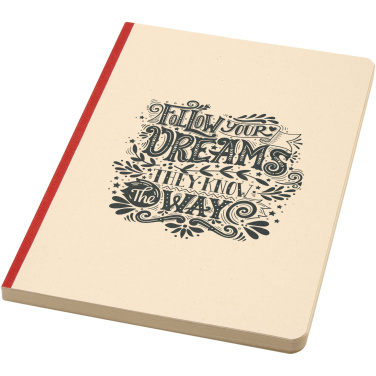 Logo trade promotional merchandise picture of: Liliana A5 sugarcane and RPET soft cover notebook