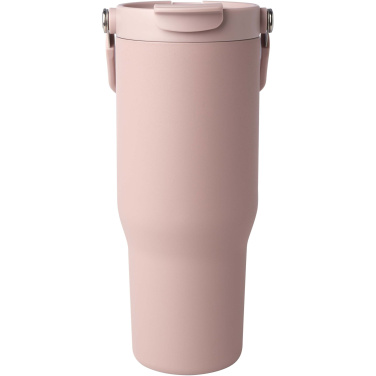 Logotrade promotional gift image of: Bronx 900 ml RCS recycled stainless steel copper vacuum insulated tumbler with dual function lid