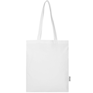 Logotrade promotional merchandise picture of: Madras Blend 140 g/m² GRS recycled cotton tote bag 7L