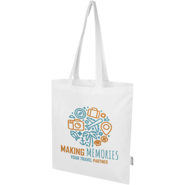 Logotrade promotional merchandise photo of: Madras Blend 140 g/m² GRS recycled cotton tote bag 7L