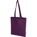Madras Blend 140 g/m² GRS recycled cotton tote bag 7L, Purple