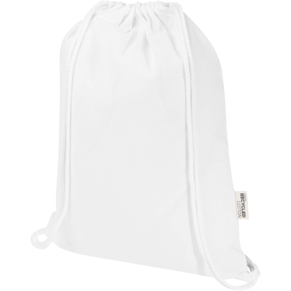 Logotrade promotional merchandise image of: Oregon Blend 140 g/m² GRS recycled drawstring bag 5L