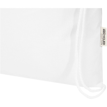 Logo trade advertising products image of: Oregon Blend 140 g/m² GRS recycled drawstring bag 5L