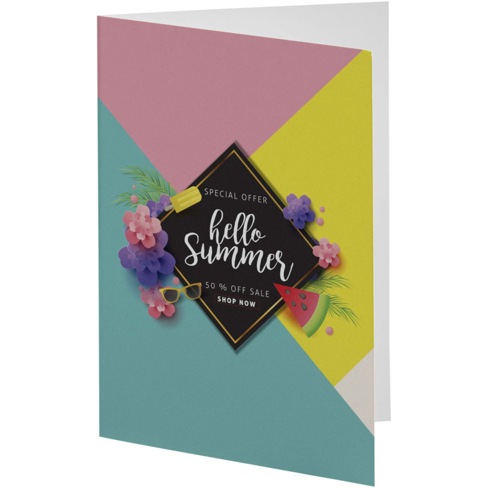 Logo trade promotional giveaways picture of: Herald A6 greeting card