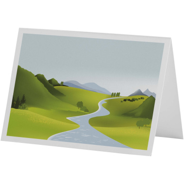 Logo trade advertising products image of: Herald A6 greeting card
