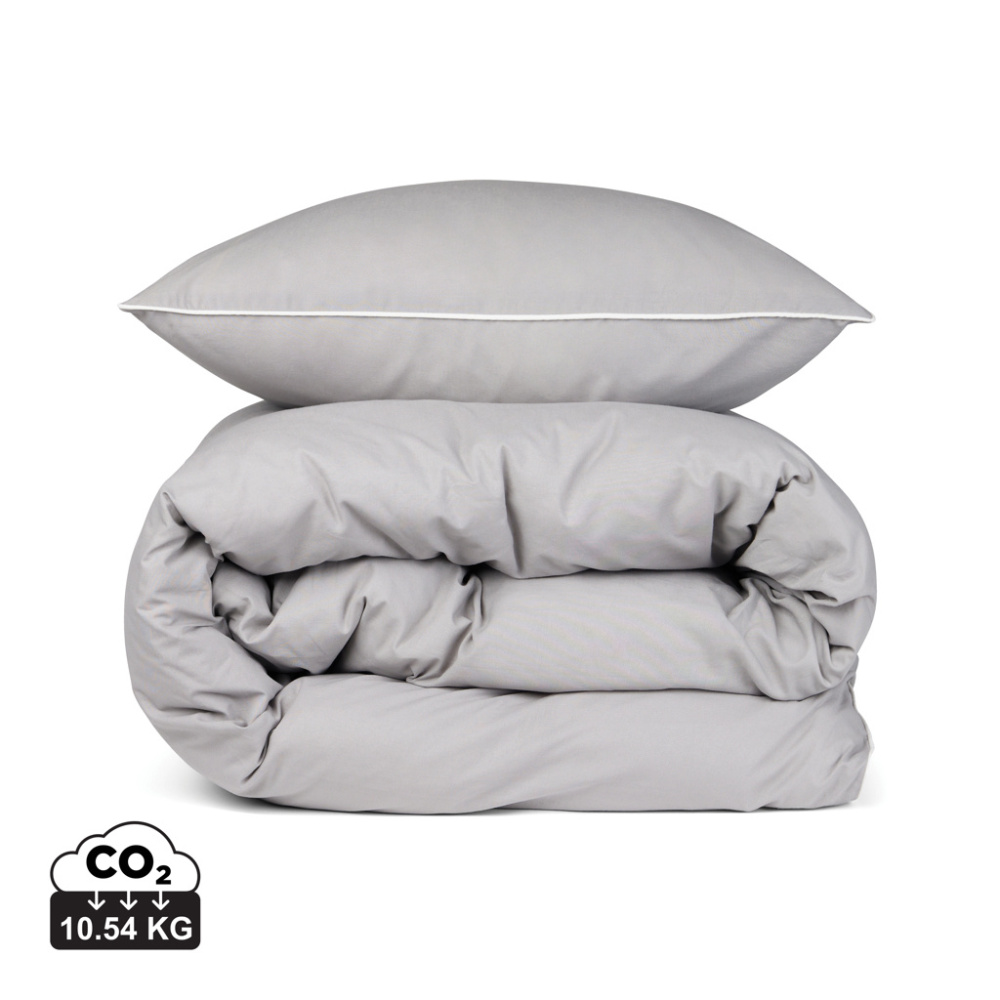 Logo trade promotional giveaways image of: VINGA Marston OCS organic cotton bed linen, 4 pcs set