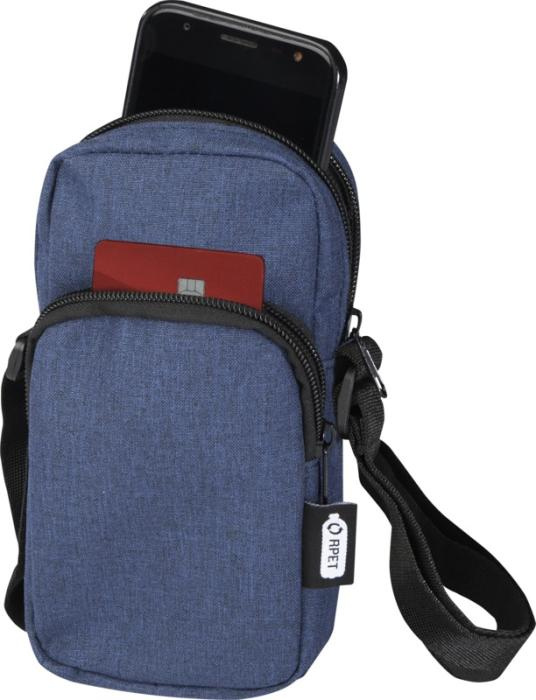 Logo trade advertising products image of: Ross GRS recycled phone pouch