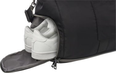 Logo trade promotional gift photo of: Rhine GRS recycled expandable duffel bag 35L