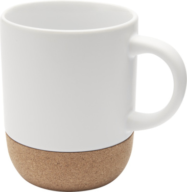 Logotrade corporate gift image of: Billie 300 ml ceramic mug with cork details and matt finish