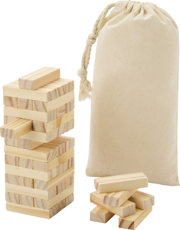Logo trade advertising products picture of: Jumble wooden toppling tower game