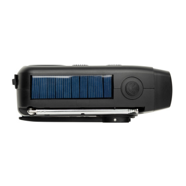 Logo trade promotional gifts image of: RescueWave RCS recycled plastic emergency radio