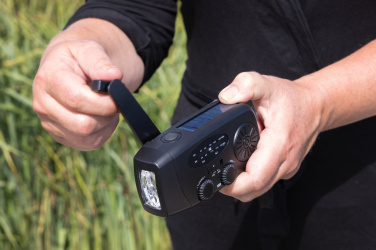 Logo trade promotional giveaways picture of: RescueWave RCS recycled plastic emergency radio