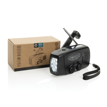 Logotrade promotional merchandise picture of: RescueWave RCS recycled plastic emergency radio