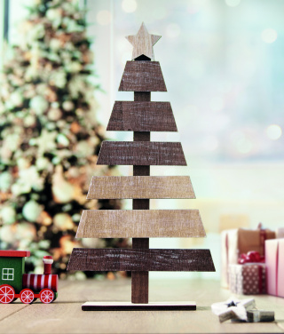 Logo trade promotional items image of: Wooden Christmas tree