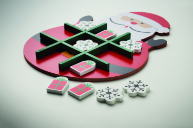Logo trade promotional giveaway photo of: Christmas wooden tic tac toe