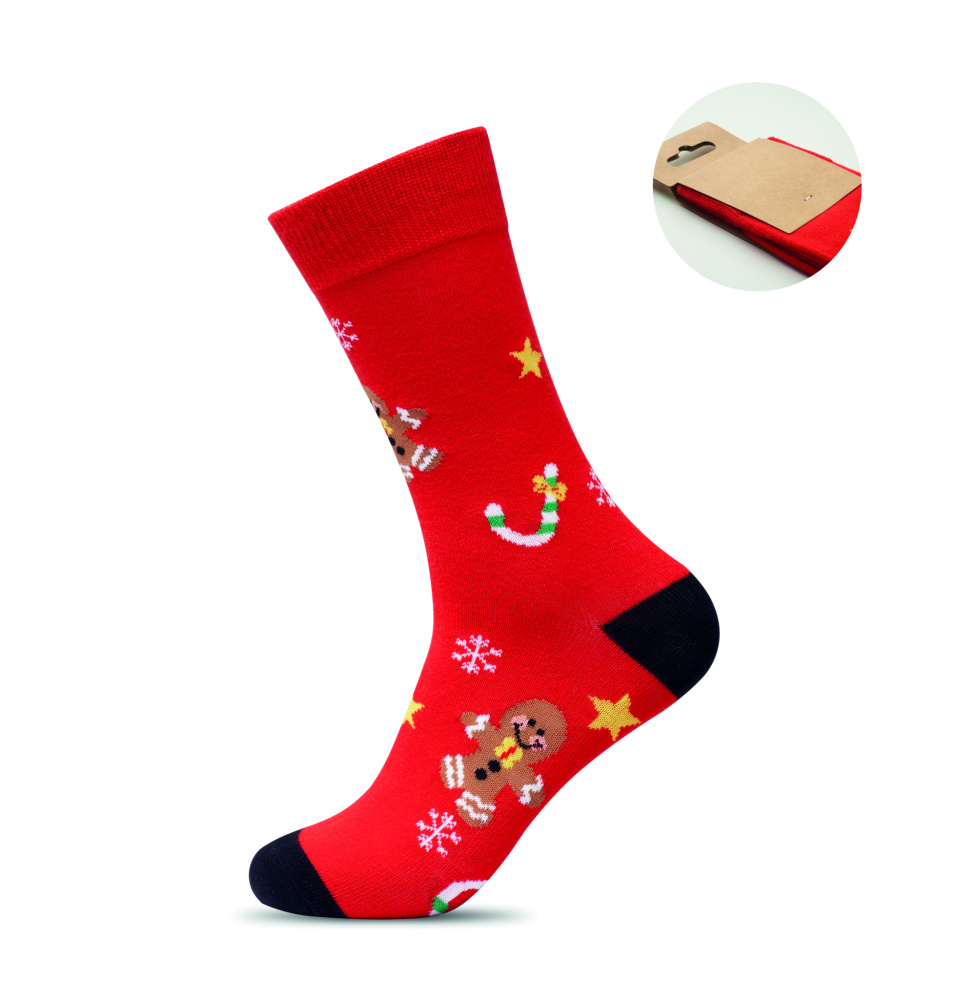 Logotrade promotional merchandise image of: Pair of Christmas socks M