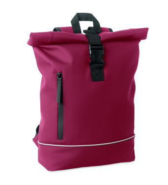 Logotrade promotional giveaway image of: Laptop 15" roll top PU backpack