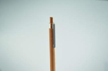Logo trade advertising product photo of: Push button bamboo pen
